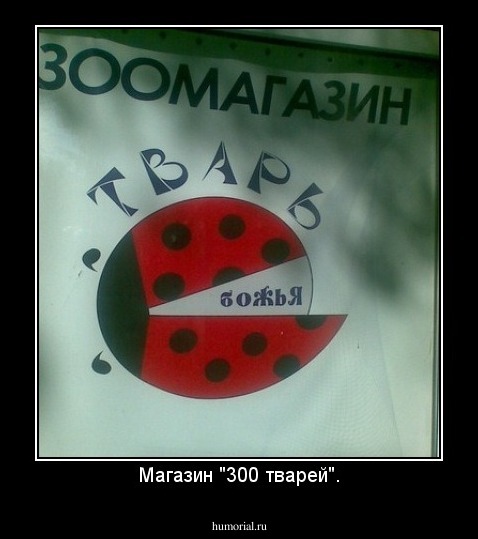 Магазин "300 тварей".