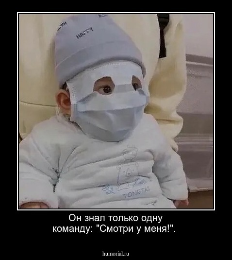 Он знал только одну команду: "Смотри у меня!".