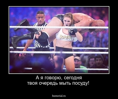А я говорю, сегодня твоя очередь мыть посуду!
