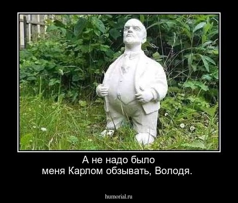 А не надо было меня Карлом обзывать, Володя.