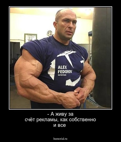- А живу за счёт рекламы, как собственно и все