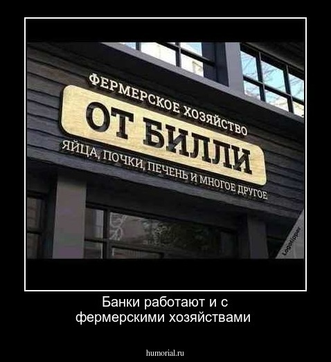 Банки работают и с фермерскими хозяйствами