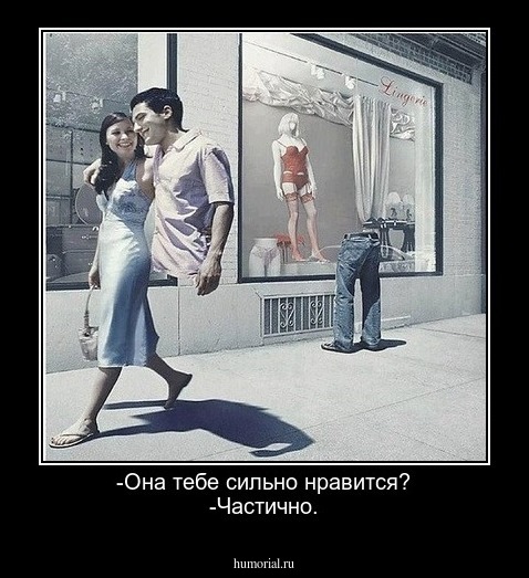 -Она тебе сильно нравится?
-Частично.