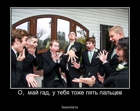 О,  май гад, у тебя тоже пять пальцев