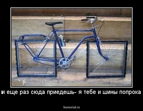 - а если еще раз сюда приедешь- я тебе и шины попрокалываю