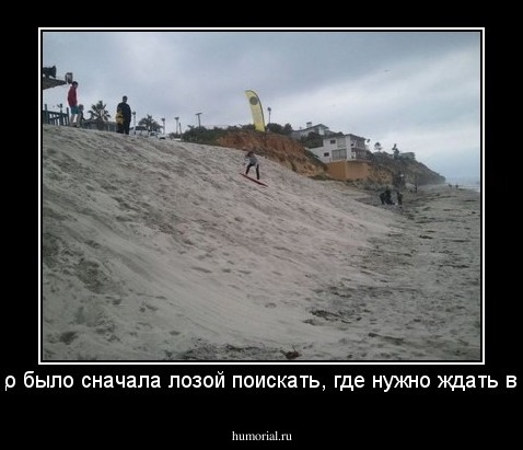 Надо было сначала лозой поискать, где нужно ждать воду.