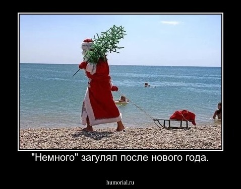 "Немного" загулял после нового года.
