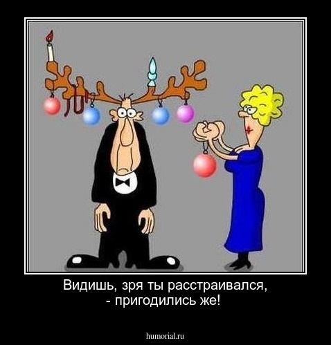 Видишь, зря ты расстраивался, - пригодились же!