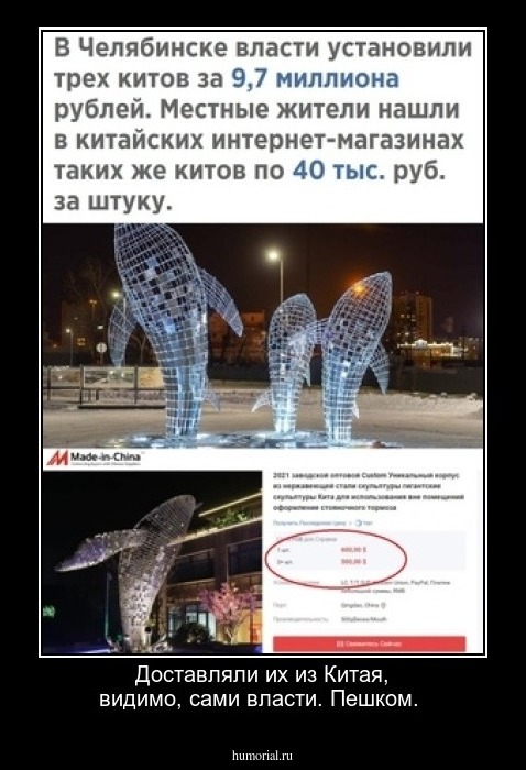 Доставляли их из Китая, видимо, сами власти. Пешком.