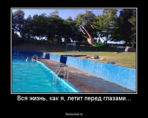 Вся жизнь, как я, летит перед глазами...