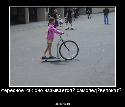 самое интересное как оно называется? самопед?велокат? папатуп?