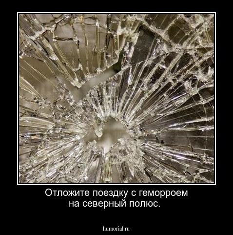 Отложите поездку с геморроем на северный  полюс. 