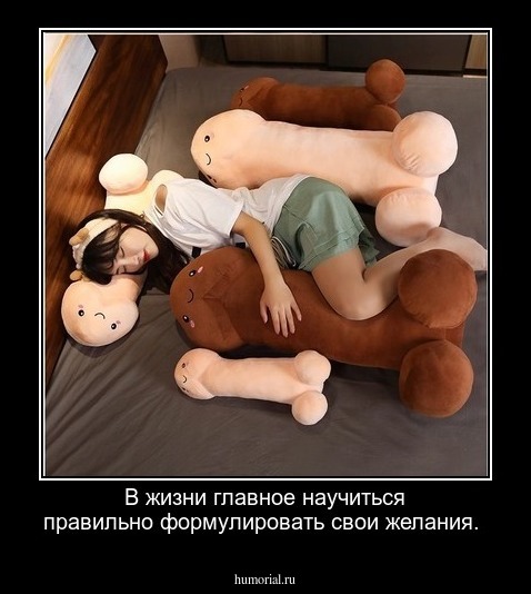 В жизни главное научиться правильно формулировать свои желания.