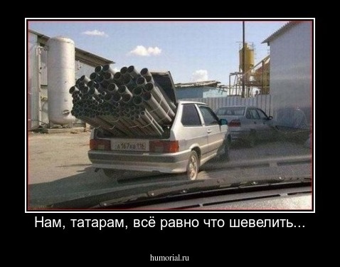 Нам, татарам, всё равно что шевелить...