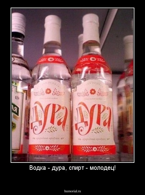 Водка - дура, спирт - молодец!
