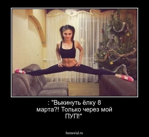 : "Выкинуть ёлку 8 марта?! Только через мой ПУП!"