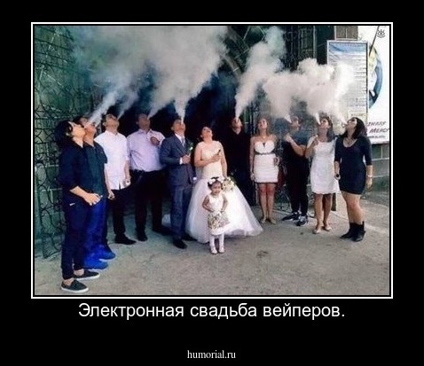 Электронная свадьба вейперов.