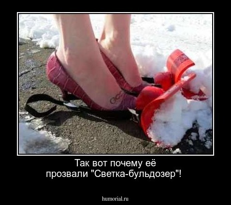 Так вот почему её прозвали  "Светка-бульдозер"!