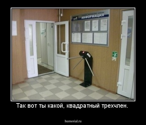 Так вот ты какой, квадратный трехчлен. 
