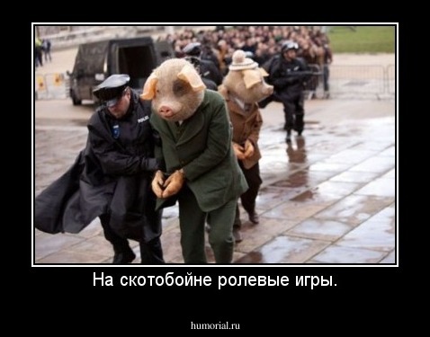 На скотобойне ролевые игры.