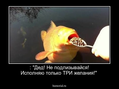  : "Дед! Не подлизывайся! Исполняю только ТРИ желания!"