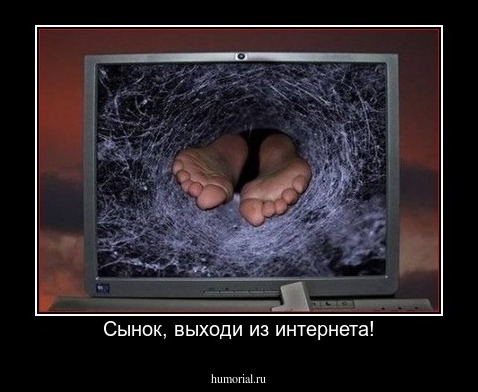 Сынок, выходи из интернета!