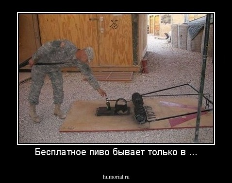 Бесплатное пиво бывает только в ...