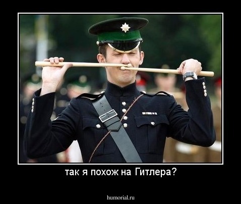 так я похож на Гитлера?