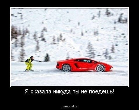 Я сказала никуда ты не поедешь!