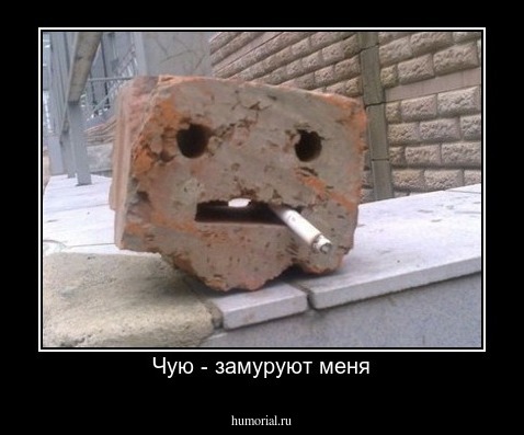 Чую - замуруют меня