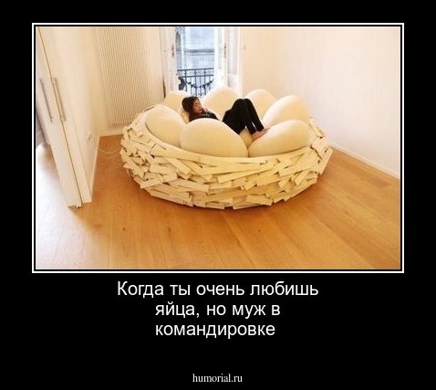 Когда ты очень любишь яйца, но муж в командировке