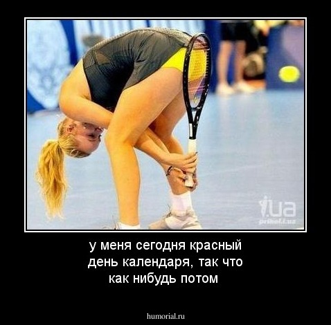 у меня сегодня красный день календаря, так что как нибудь потом
