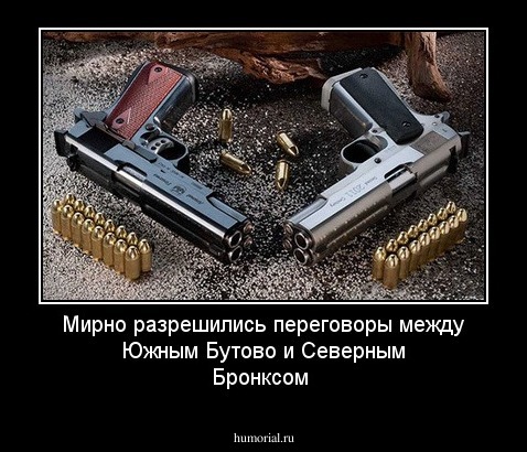 Мирно разрешились переговоры между Южным Бутово и Северным Бронксом