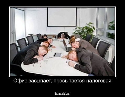 Офис засыпает, просыпается налоговая