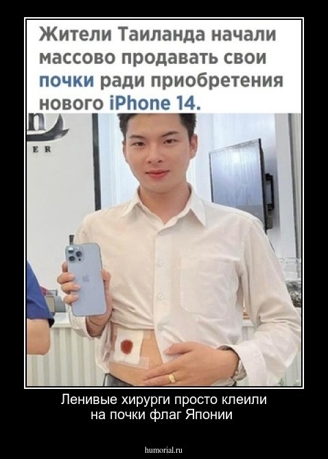 Ленивые хирурги просто клеили на почки флаг Японии