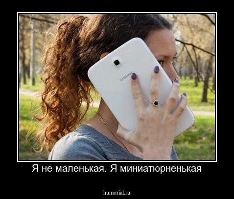 Я не маленькая. Я миниатюрненькая