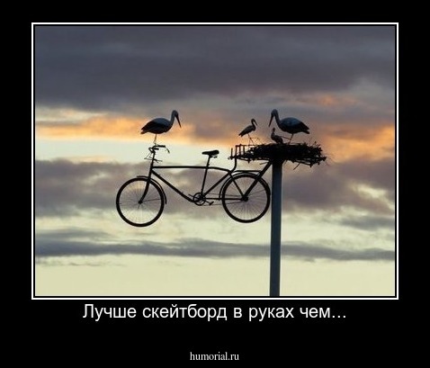 Лучше скейтборд в руках чем...