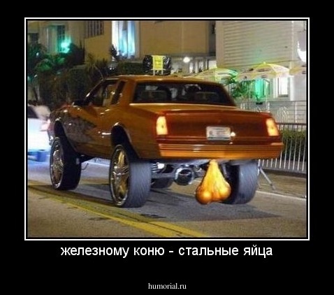 железному коню - стальные яйца