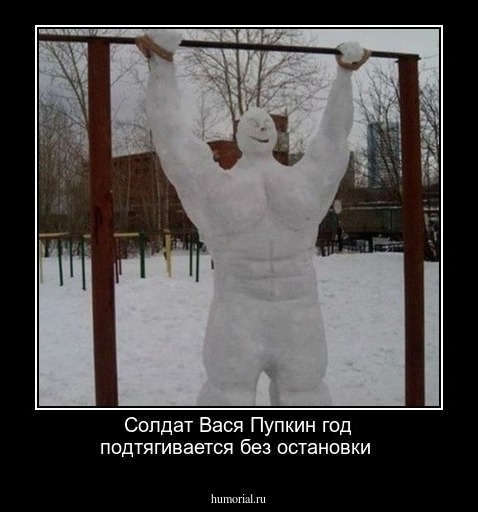Солдат Вася Пупкин год подтягивается без остановки