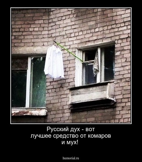  Русский дух - вот лучшее средство от комаров и мух!
