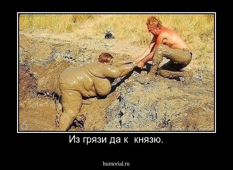Из грязи да к  князю.