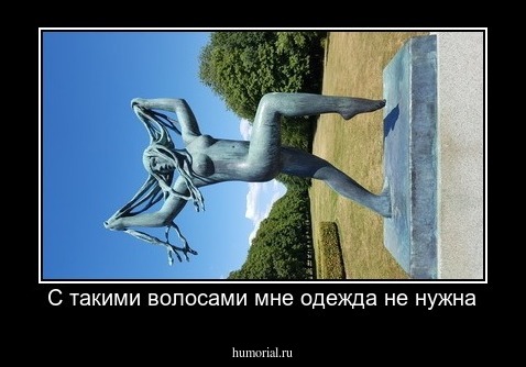 С такими волосами мне одежда не нужна