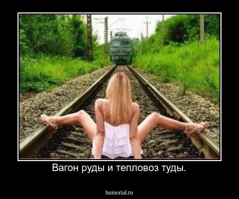 Вагон руды и тепловоз туды.