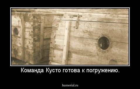 Команда Кусто готова к погружению.