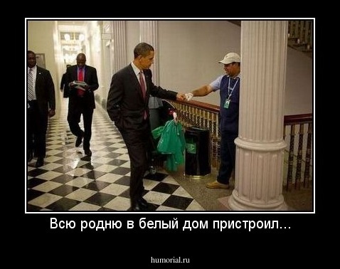 Всю родню в белый дом пристроил...