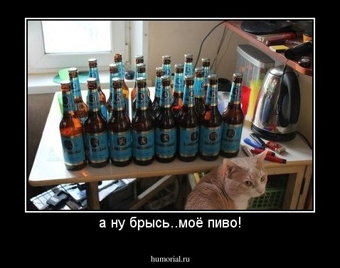 а ну брысь..моё пиво!