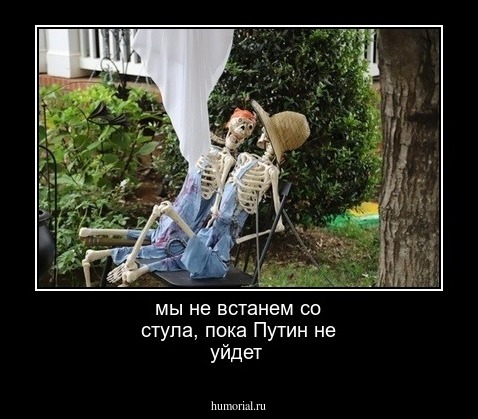 мы не встанем со стула, пока Путин не уйдет 