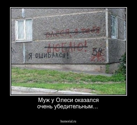 Муж у Олеси оказался очень убедительным...