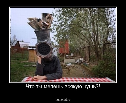 Что ты мелешь всякую чушь?!