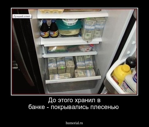 До этого хранил в банке - покрывались плесенью